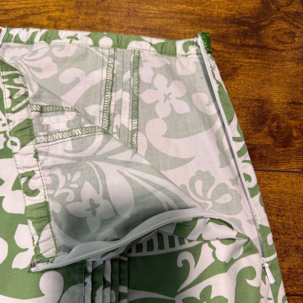 VTG '05 Y2K Old Navy Tropical Floral Skirt Size 14‎ Green White Whimsical Fairy - Picture 4 of 12